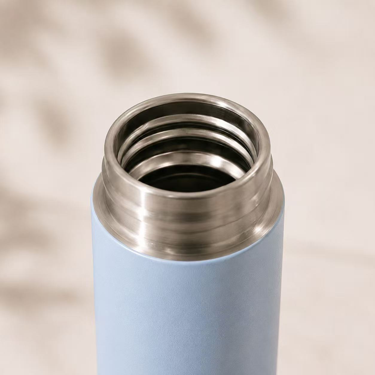 ステンレスミニボトル銀杏（淡青）