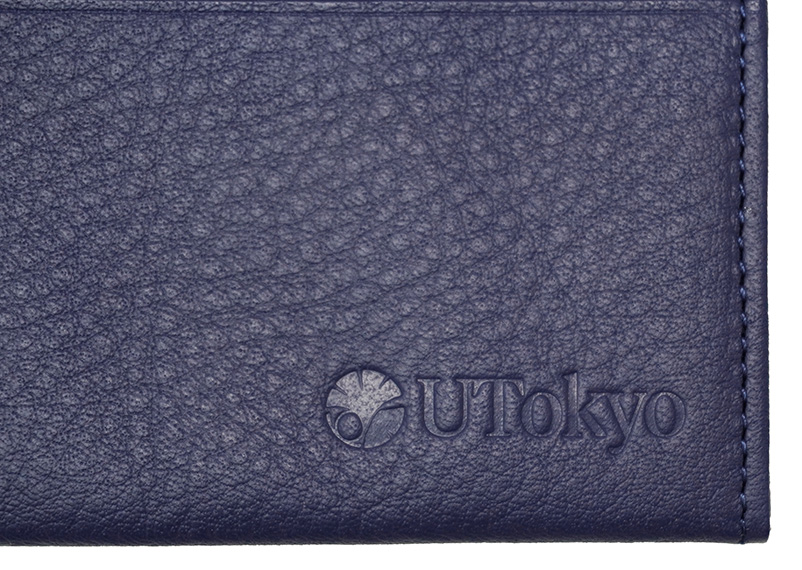 カーボンレザー名刺入れ（黒／青）